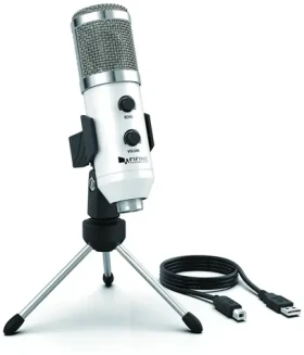 FIFINE K056A biela / stolný mikrofón / kondenzátorový / trojnožka / USB-A (K056AW)