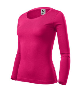 Dámske tričko Fit-T LS malinové S