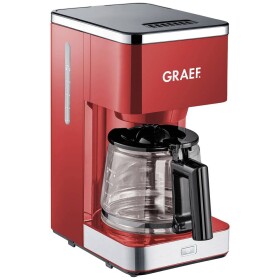 Graef FK 403 kávovar červená Pripraví šálok naraz=10 sklenená kanvica, funkcia uchovania teploty; FK403EU