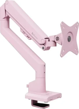 Arozzi Alzare Neo ružová / Stolový držiak monitora / VESA 75-100 mm / do 9 kg / náklon ±45 ° / otočenie 360 ° (AZ-ALZARE-NEO-PNK)