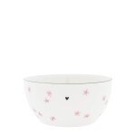 Bastion Collections Keramická miska White / Rose Little Flowers 600 ml
