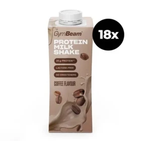 25g Proteín Milkshake - GymBeam (káva, 18 x 250 ml) (34501-10-18x250ml-coffee)