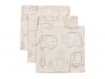 Jollein Servítky mušelínové 3 ks 31x31cm Elephant Tales (537-848-68110)