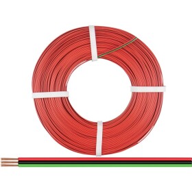 Donau Elektronik 318-014-50 opletenie / lanko 3 x 0.14 mm² + 3 x 0.14 mm² červená, zelená, čierna 50 m; 318-014-50
