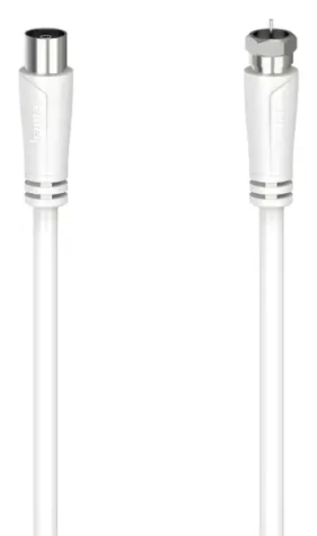 HAMA Anténny kábel F-anténna zásuvka biela / Anténny kábel / 90 dB / 1,5 m / 75 ohm (002050610000)