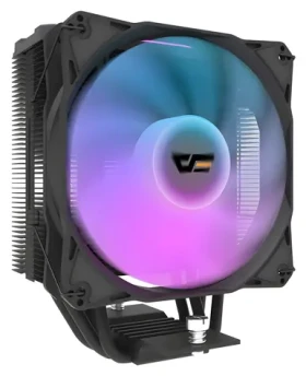 Darkflash Z4 PRE MIST čierna / Chladič procesora / 4X heatpipe / 120mm PWM ventilátor / ARGB / TDP 200W (Z4 PRO MIST BLACK)