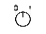 Nomad Universal Pletený Kábel pre Apple Watch 100W 1.5m čierna / Univerzálny kábel pre Apple Watch Airpods USB-C žiari (NM014780858)