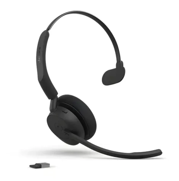 JABRA Evolve3 45 Mono UC Link 390a čierna / Slúchadlá / mikrofón / Bluetooth / USB-A / 36 h výdrž batérie (34599-889-999)