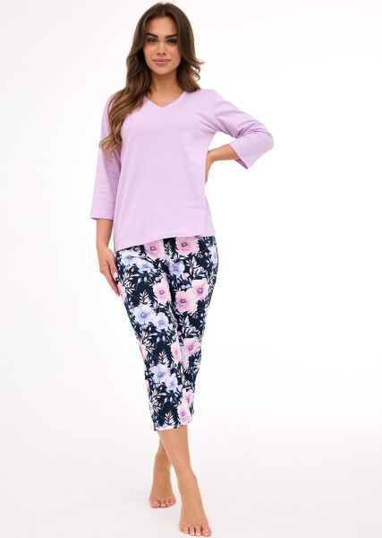 Dámské pyžamo 389/463 Natalie 2 7/8 lila - Cornette M