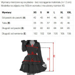 657-1 Elegantné midi šaty s obálkovým výstrihom a tylovými rukávmi - čierne M