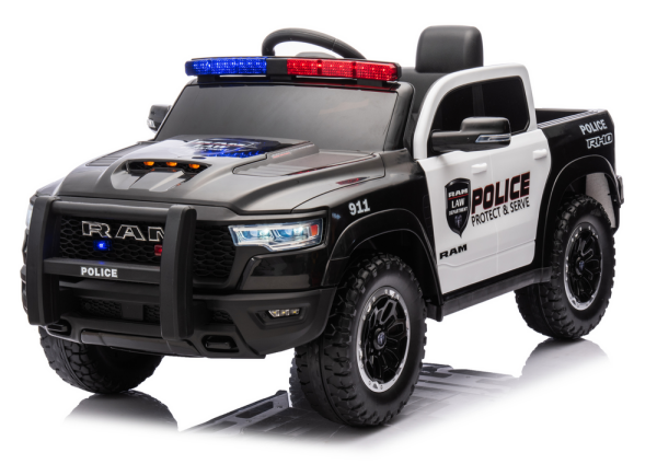 Mamido Detské elektrické autíčko Dodge Ram policajné