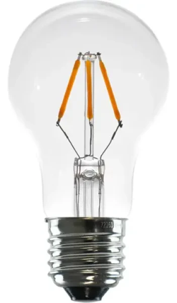 SEGULA LED A-Form číra 24V DC / Žiarovka / E27 / 3 W (22 W) / 210 lm / 2700 K / stmievateľná (50836)
