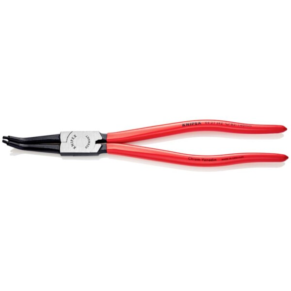 Knipex 44 31 J42 kliešte na poistné krúžky Vhodné pre vnútorné krúžky 85-140 mm Tvar hrotu zahnutý o 45 °; 44 31 J42