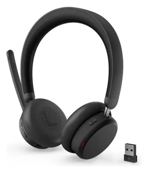 Lenovo Dual-Mode Wireless ANC Headset 6550 čierna / Bezdrôtové slúchadlá / USB-A dongle / BT 5.3 / ANC (4XD1S19777)