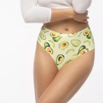 Dámska podprsenka Avocado maxi Brazilian - JULIMEX Zelená XXL