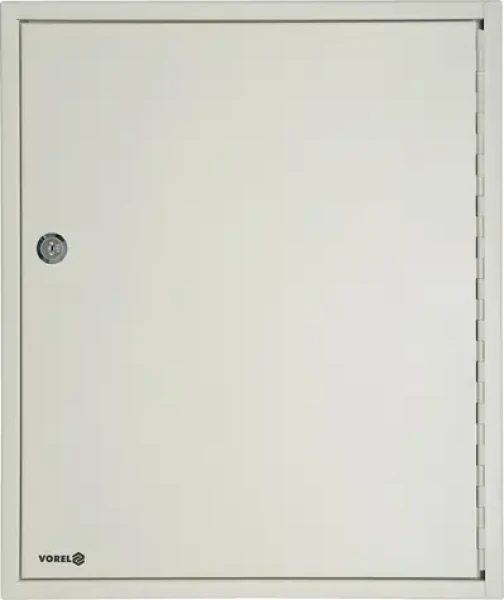 Vorel Skrinka na kľúče 80 háčikov slonová kosť / Skrinka na kľúče / 450x380x80 mm / oceľ (TO-78436)