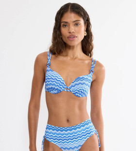 MIX & MATCH LETO - Triumph podprsenka s kosticami a vystuženými košíčkami BLUE 40C