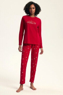 Henderson Dámske pyžamo 43718 Dotie length/r S-2XL červená M