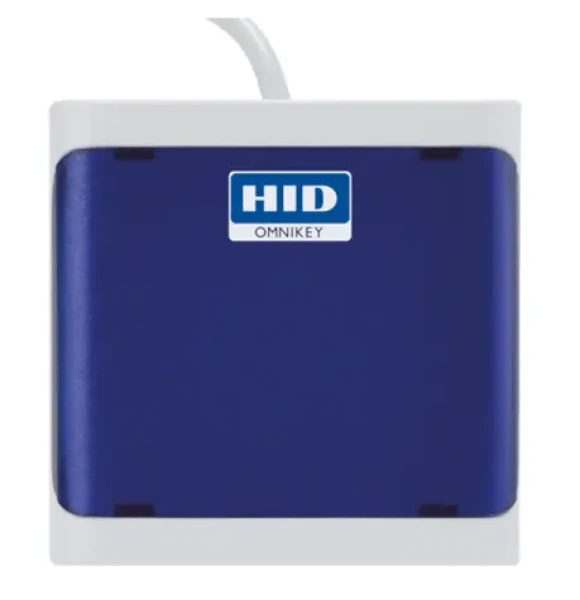 Omnikey 5027 USB Reader keyboard wedge modrá / vysokofrekvenčná bezkontaktná čítačka kariet / USB-A (R50270001)