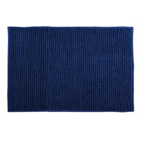 MSV CHENILLE tmavo modrá / Kúpeľňová predložka / mikrovlákno / protišmyková / 50 x 80 cm