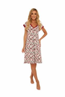 Dámska nočná košeľa s krátkymi rukávmi 466 MIA granát XL