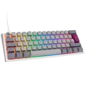 Ducky One 3 Mini Cherry MX-Blue šedá / herná klávesnica / podsvietená / mechanická / drôtová USB-C / DE (DKON2161ST-CDEPDMIWHHC2)