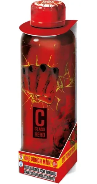 STOR Láhev na pití One Punch Man / nerez / termo (ST00352EPM)