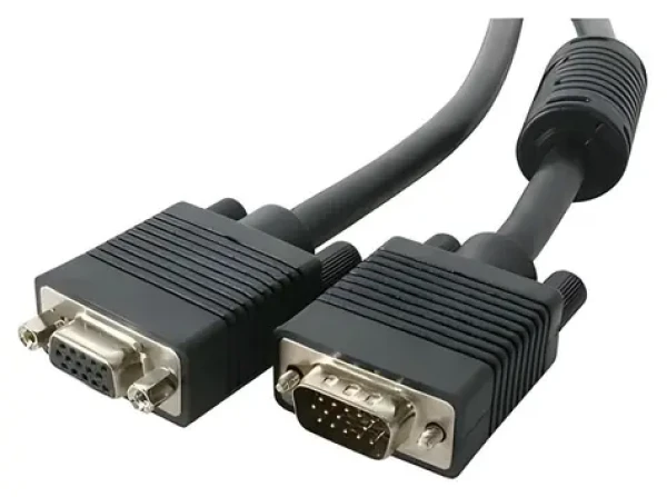 MediaRange VGA predlžovací kábel čierna / Predlžovací kábel / VGA (D-Sub) samec / samica / 1,8 m (MRCS148)