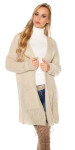 Trendy chunky knit cardigan Einheitsgroesse