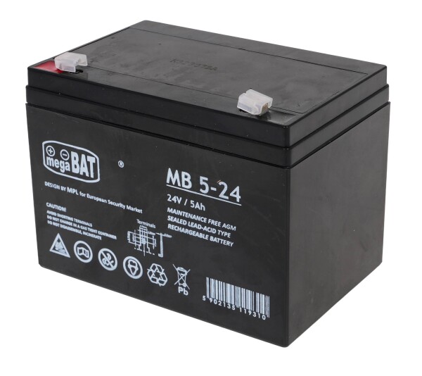 Mamido Mamido Gélová batéria pre elektrické autíčka 24V 5Ah