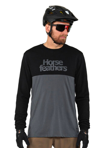 Horsefeathers FURY black/gray tričko na bicykel