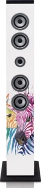 LENCO IBT-6 ZEBRA / Stĺpový reproduktor / 40W / Bluetooth / FM / USB / SD / AUX / LCD (IBT-6ZEBRA)