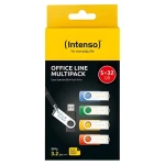 INTENSO Office Line 32GB viacfarebná, multipack 5 ks / Flash disk / USB 3.2 Gen 1 / USB-A (3543585)