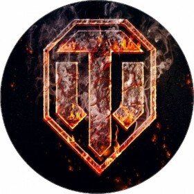 Jedlý papier World of Tanks logo 19,5 cm - Pictu Hap - Pictu Hap