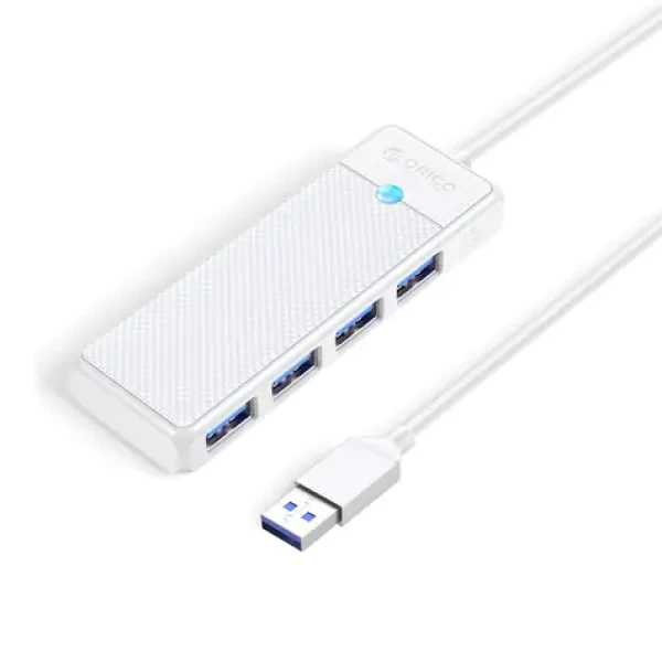 Orico PAPW4A-U3 biela / USB hub / 4X USB-A 3.0 / kábel 1 m