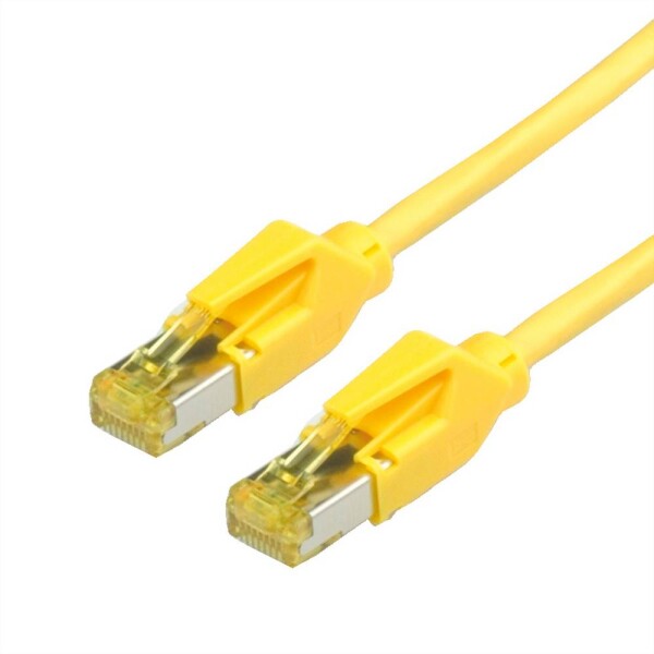 Secomp 21.05.9512 RJ45 sieťové káble, prepojovacie káble CAT 6A S/FTP 1.00 m žltá dvojžilový tienený, bez halogénov, samozhášavý 1 ks; 21.05.9512