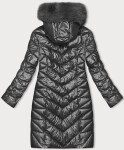 Dámska prešívaná zimná bunda v grafitovej farbe J Style (16M9100-105) odstíny šedé M (38)