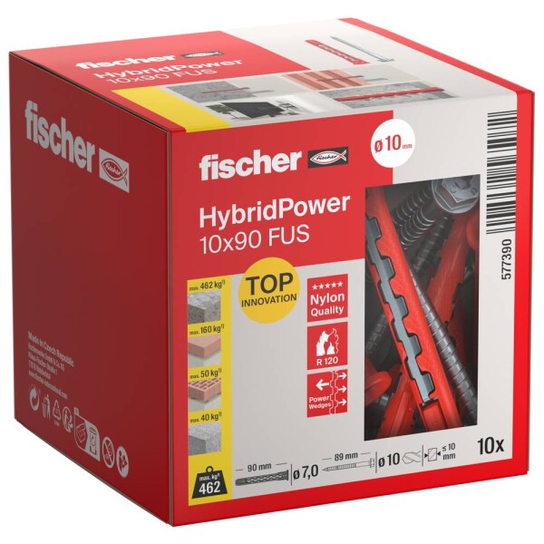 Fischer HybridPower sada hmoždiniek 90 mm 577390 10 ks; 577390