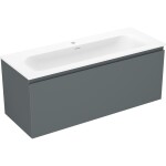 MEXEN/S - Orio kúpeľňová skrinka 120 cm s umývadlom Vela, 1 šuplík, grafit mat/biela mat 91A10-12047-1-BF66-W23M01