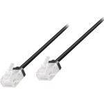 LogiLink CQ3103U RJ45 sieťové káble, prepojovacie káble CAT 6A U/UTP 15.00 m čierna extrémne tenký, veľmi flexibilné, samozhášavý, bez halogénov 1 ks; CQ3103U