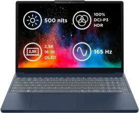 Lenovo IdeaPad Slim 3 15IRH10 modrá / 15.1" WQXGA / Intel Core i5-13420H / 16GB / 512GB SSD / Intel UHD / W11H (83K100DNCK)