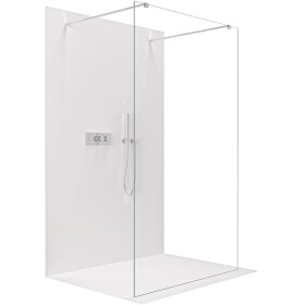 CERANO - Sprchová zástena Walk-in Onyx Duo Ľ/P - 8 mm - hranatá vzpera - chróm, transparentné sklo - 90x200 CER-8050BD2044