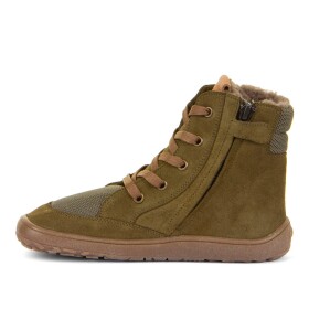 Detská zimná barefoot obuv TEX WOOL GROW Olive, Froddo, G3160234-3, olivová - 41