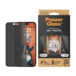PanzerGlass Tvrdené sklo UWF Privacy s aplikátorom pre iPhone 15 PLUS čierna (P2811)