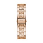 GUESS hodinky Rose Gold-Tone Quattro G Analog Watch Ružovozlatá