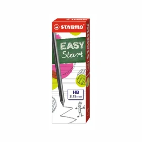 STABILO® EASYergo 3.15 - Náhradné tuhy - 6 ks balení - Stupeň tvrdosti HB (SB-7890-6-HB)