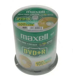 Maxell DVD+ R 4,7 GB 100ks / Cake box / 16x / 120 min (MX275641)