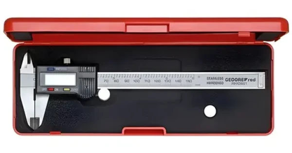 Gedore RED R94420021 / Digitálne posuvné meradlo / Rozsah 0-153 mm / LCD displej / Šedé (3301430)