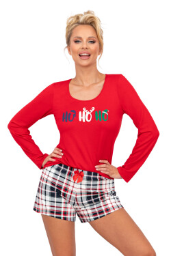 Ho Ho II 1/2 červené pyžamo - Donna 44