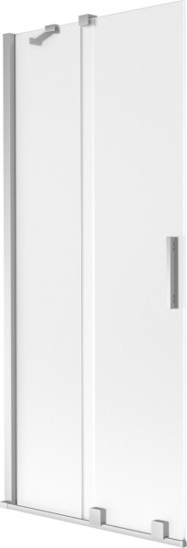 MEXEN/S - Velar dvojkrídlová posuvná vaňová zástena 85 x 150, dekor, chróm 896-085-000-31-01